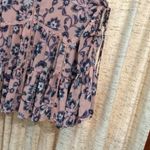 Torrid Pink Floral Lace-Up Chiffon Tiered Tank Top Photo 7