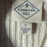 st. john's bay  Ivory and Red Stripes Crew Neck Long Sleeve Sweater S Photo 7