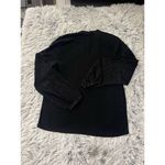 Talbots Lace Poet Sleeve Sweater Black Size XL Photo 2