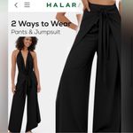 Halara 2-Ways-To-Wear Jumpsuit & Palazzo Pants NWT Tapshoe Black Photo 1