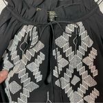 BNWT! LOVE STITCH Black Chiffon Maxi Dress w/Tribal Stitching Size M Photo 1