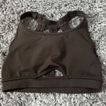 Alphalete  cross back black sport bra size medium Photo 0