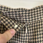 Talbots Vintage Brown and Cream Houndstooth Pencil Skirt Womens 8 Photo 4