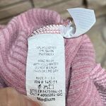 Fantastic Fawn  Ribbed Boatneck Pocket Long Sleeve Top Mauve Pink Medium Photo 3