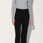 Walter Baker Atlas Wide Leg Pants Black Trouser Minimalist Office Slit Small NWT Photo 2