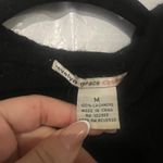 Evelyn Grace Black Cable Knit Zip Up Cashmere Sweater Size Medium Photo 2