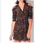 Hale Bob  Vintage Print Cold Shoulder Dress Size Large Photo 1