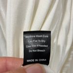 POL  Boho Fairy Cardigan Size Large Off White Floral Lace Asymmetrical Hem Photo 4