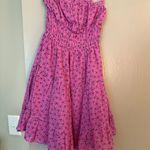 Sky To Moon Cocolilys Strapless Pink Floral Dress Photo 1