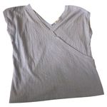 Antistar Muted Blue V-Neck Top Photo 0