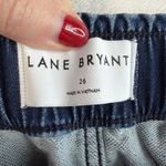 Lane Bryant Plus 26 Pull On Wide Leg Jeans Blue Elastic High Waist Stretch Soft Photo 5