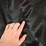 Vintage 80s Dark Gray Double Breasted Wool Cashmere Velvet Collar Coat Size 14 Photo 10