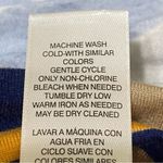 Chico's Chico’s Geometric Lace Up Blouse Size Large Blue Orange Abstract Print Top Photo 9