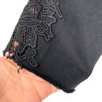 Tally Weijl Black Jeans Embroidered Hi Rise Skinny Distressed Size Small Photo 3