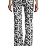 Alexis  Dagmar Wildflower Flare-Leg Pants Black White Sz S Photo 2