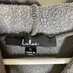 Lulus Boat House Pullover Hoodie in Washed Stone Grey Color Size Small Photo 1