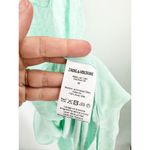 Zadig & Voltaire Reen Jacquard Leo Mint Ruffled Maxi Dress Size M New Photo 6