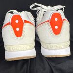 Nike Cream and Orange Sneakers Photo 4