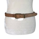 Northern Reflections women's M genuine Italian leather camel brown adjust belt Photo 4