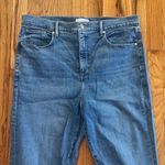 Loft flair jeans with a distressed fringe ends Photo 4