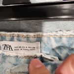 ZARA  Size 6 high waisted distressed denim mom jeans Photo 5
