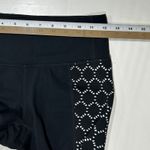 Athleta High Rise Mosaic Chaturanga Crop Leggings Black Eyelet Athletic XS Photo 8