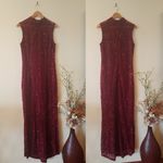 Marina Maroon Prom Dress Size 10 Photo 2