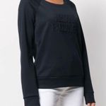 Armani Exchange Pullover Sweatshirt Women Size L Black Photo 0