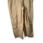Aerie Easiest Cargo Pants Wide Leg Baggy Pull On Khaki NEW Womens Large Photo 3