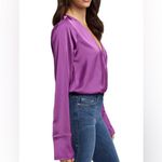 Good American GOOD‎ AMERICAN Satin Wrap Blouse Photo 6