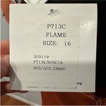 Ciré A Division of Landa Flame Orange Plunge Neck Halter Gown 16 Y2K Photo 9