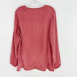 Soft Surroundings  Lumi Top in Marsala Tassel Tie Front Size Large Photo 5