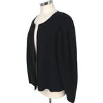 EXPRESS Black Puff Sleeve Open Cardigan Sweater Size XL Photo 3