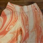 Jaded London  Orange Swirl Ruched Hem Printed Knit Joggers Size US 2 s small Photo 7