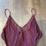 Vince Camuto  maroon lace trim bodysuit Photo 1