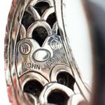 John Hardy Sterling Silver 925 Naga Lava Black Sapphire Dome Ring Cocktail .925 Photo 6