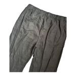 Quince  100% European Linen Pants Women’s Size L Black Relaxed Photo 4