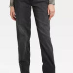 Universal Threads UNIVERSAL THREAD black high rise 90s slim raw hem jeans | 0 Photo 0