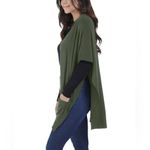 Women's New Seek No Further green blanket cape poncho cardigan Size undefined Photo 1