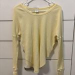 Aritzia TNA Yellow Thermal Top Size XS Photo 1