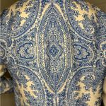 All Saints Blue and White Paisley Jacket and Shorts Set Size 2. Photo 4