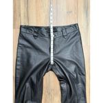Theory 100% Leather Flare Pants Black Women's Size 2 Low Rise Bootcut Photo 7