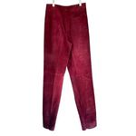 J1‎ Vintage Burgundy Leather Suede Pants Red Size undefined Photo 1