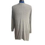 ENOUGH ABOUT ME Women’s Longline Open Front Cardigan Shrug Gray Size 1X Photo 1