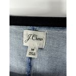 NWT J.Crew Square Neck Chambray Blouse Cottagecore Puff Sleeve Denim Top M Blue Size M Photo 4