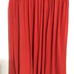 Boston Proper  fit flare ruched burnt‎ orange dress women’s size 16 wedding guest Photo 2