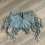 Womens High Waisted Denim Short Summer Wide Leg Raw Hem Hot Shorts Exotic s: XXL Blue Photo 1