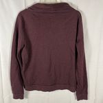 Converse One Star Women’s Cowl Neck Burgundy Pullover Cropped Sweatshirt Size XL Photo 1