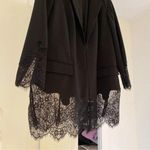 Chico's Black Label by Chico’s Lace Trim Blazer Jacket Size 3 Black Photo 8