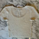 Vince NWOT Crochet XS Gorgeous Ivory Top - 3 small snags in front - see photos Photo 3